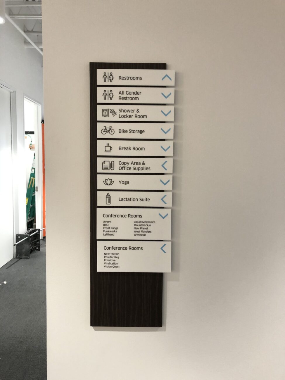 Wayfinding signs by 303 Sign Company
