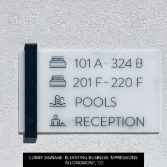 Lobby Signage: Elevating Business Impressions in Longmont, CO