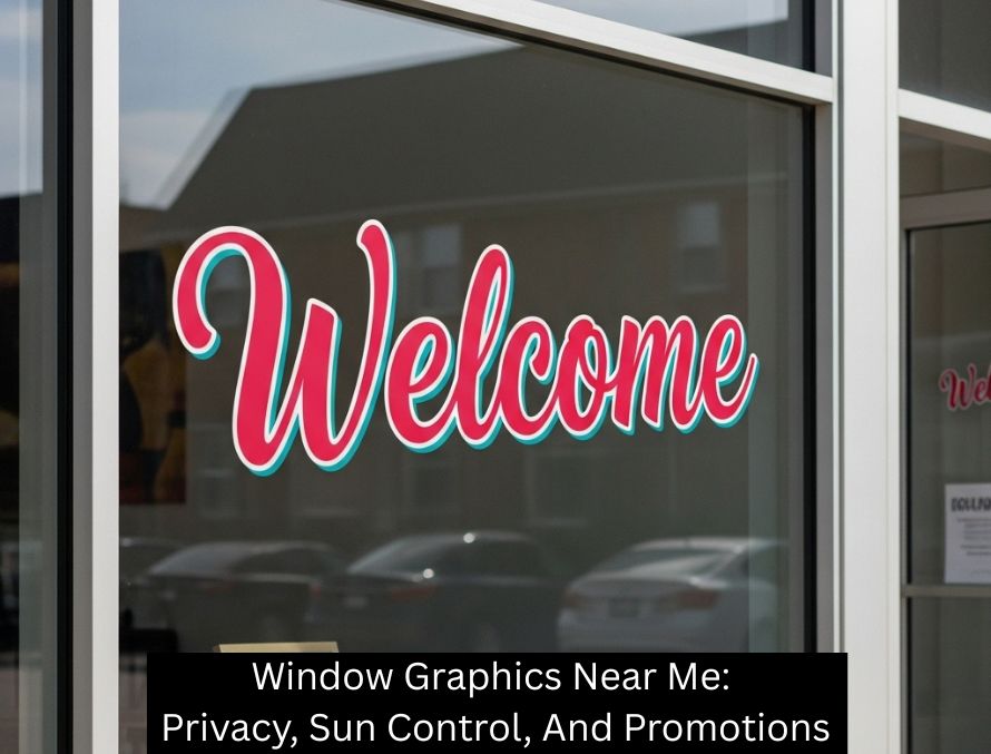 Window Graphics Near Me: Privacy, Sun Control, And Promotions