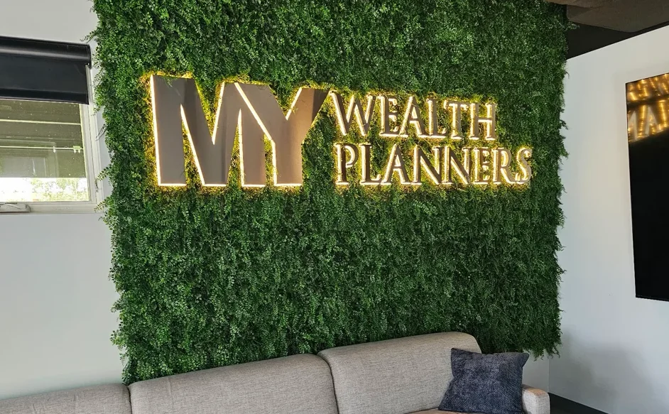 Backlit lobby signs by 303 Sign Company