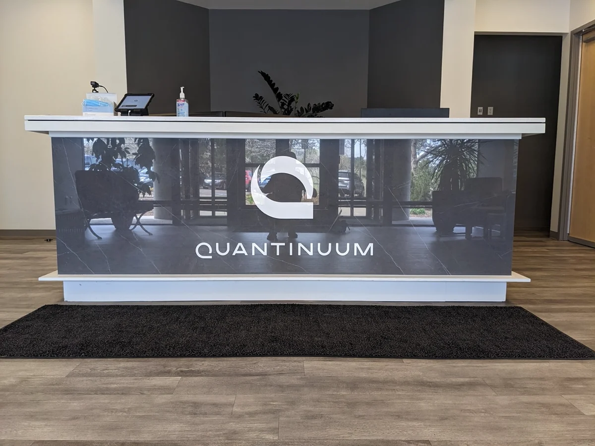 Dimensional desk logo sign by 303 Sign Company